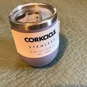 Corkcicle Stemless Insulated Wine Glass - purple
